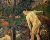 保罗 高更 : Two Girls Bathing